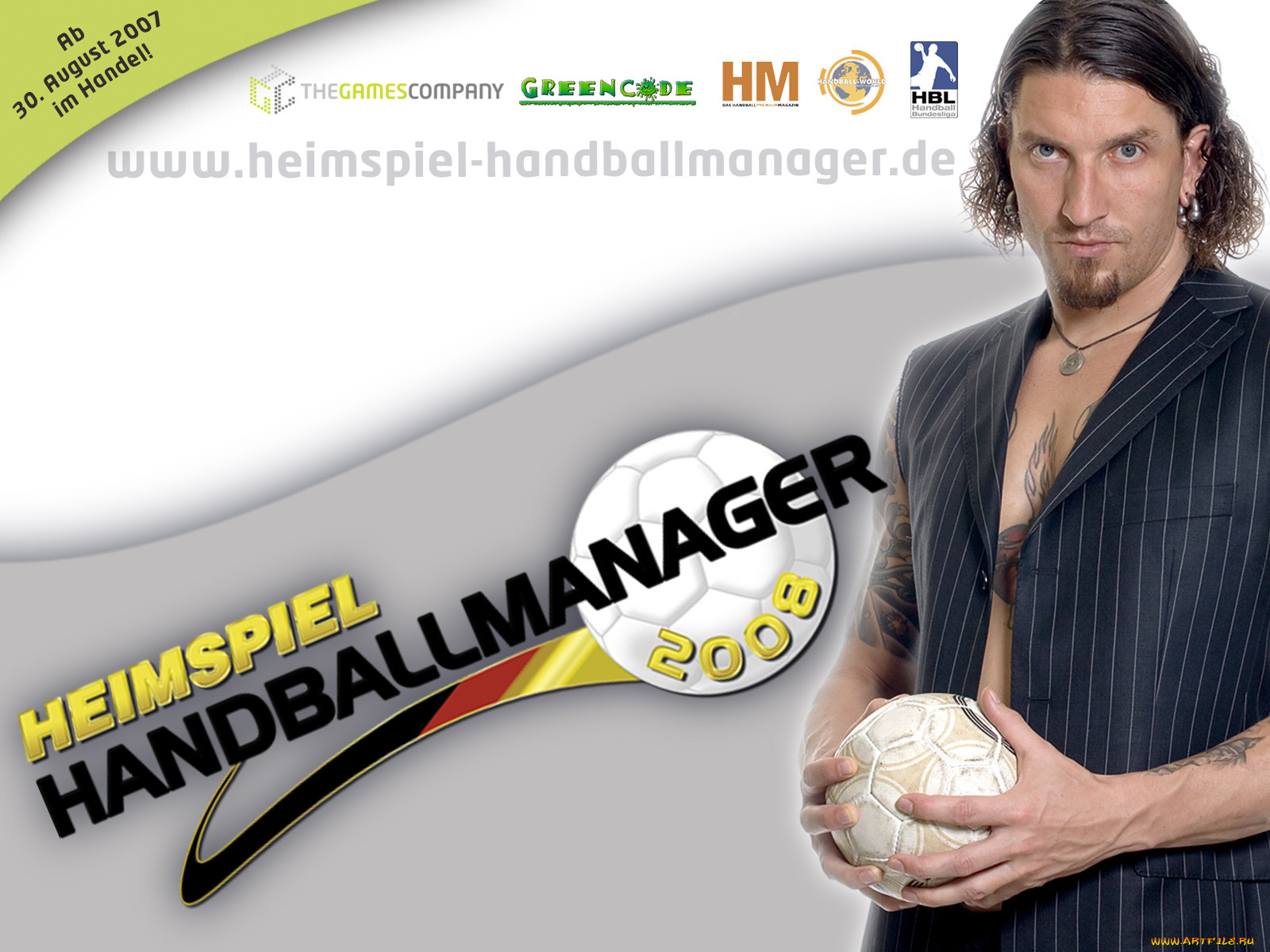 Manager 2008. Handball Wallpaper.